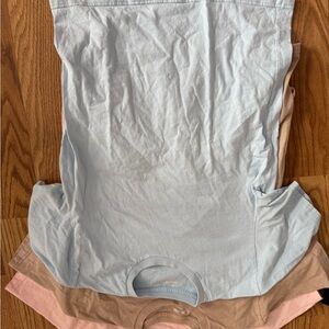 Kids Light Blue and Pink Bottoms